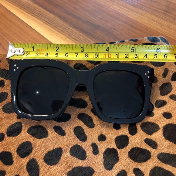 NWOT Black Oversized Unisex Style Fashion Tinted - Picture 4 of 13